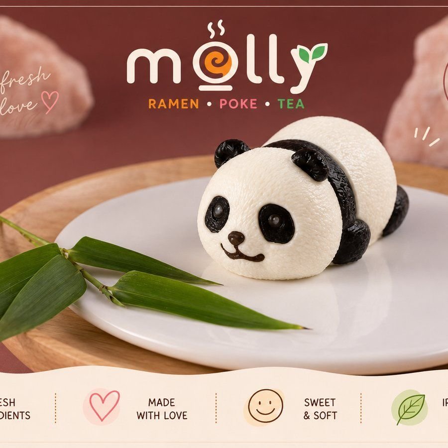 Panda cheese cake